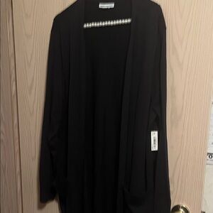 Women's Blue Open Front Cardigan